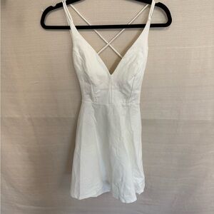 Lulu's White Strappy Mini Dress